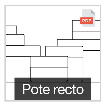 Pote Recto: 30 g, 50 g, 60 g, 100 g, 125 g, 200 g, 250 g